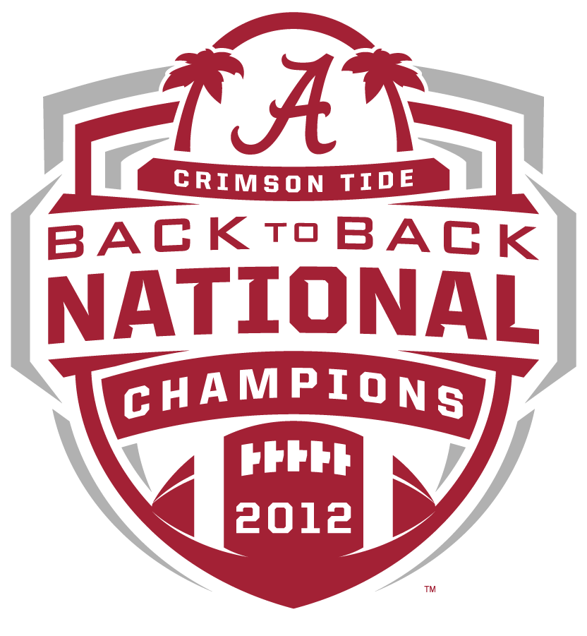 Alabama Crimson Tide 2012 Champion Logo diy iron on heat transfer